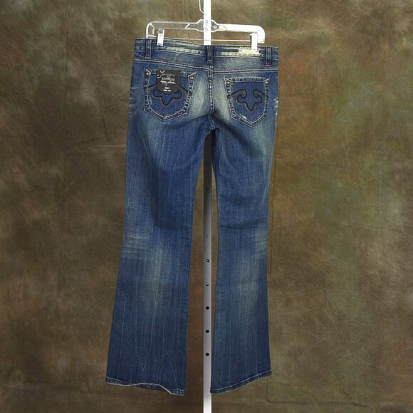 ReRock for Express Distressed Faded Boot Cut Size 12 R NWT - Picture 2 of 4